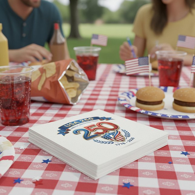 Servilleta De Papel celebración USA 250 (Subido por el creador)