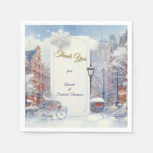 Servilleta De Papel Celebraciones de invierno en Ámsterdam