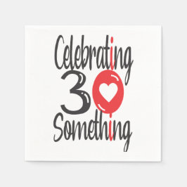Servilleta De Papel Celebrando 30 algo