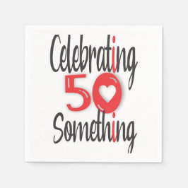 Servilleta De Papel Celebrando 50 algo