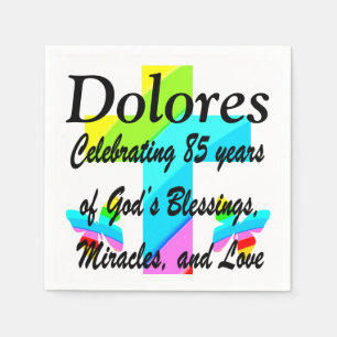 SERVILLETA DE PAPEL CELEBRANDO 85 AÑOS DE DIOS AMAN LAS NAPKINAS
