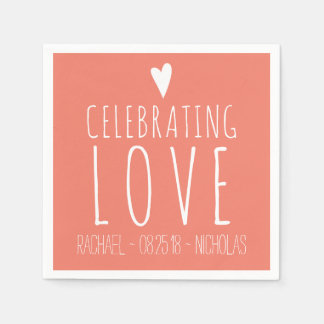 Servilleta De Papel Celebrando el amor | BODA