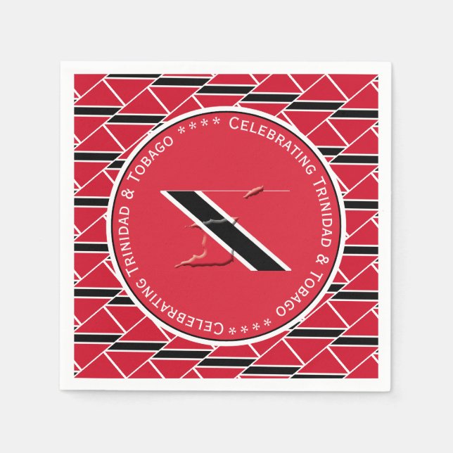 Servilleta De Papel Celebrando el papel de Personalizado de TRINIDAD y (Anverso)