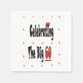Servilleta De Papel Celebrando Los Grandes 60