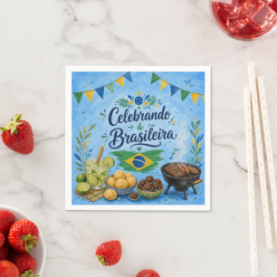 Servilleta De Papel Celebrando o Brasil