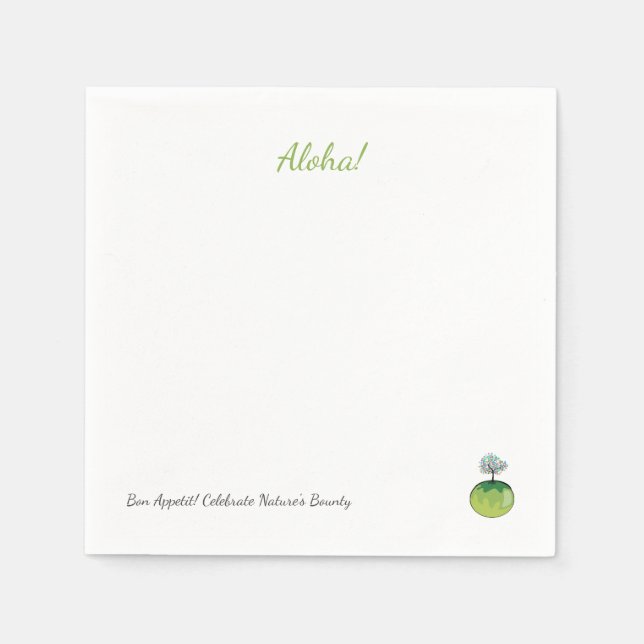 Servilleta De Papel Celebrar el botín de la naturaleza (Anverso)