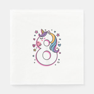 Servilleta De Papel Celebrar feliz fiesta de cumpleaños de 8 años para