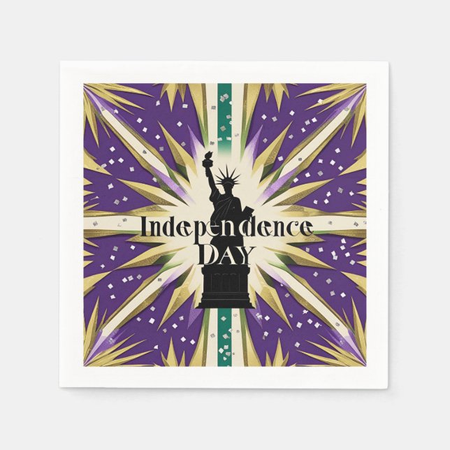 Servilleta De Papel Celebrar la Libertad Rústica (Anverso)