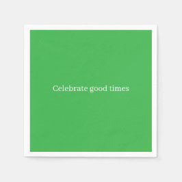 Servilleta De Papel 'Celebrate Good Times' Festive Cheerful Birthday 