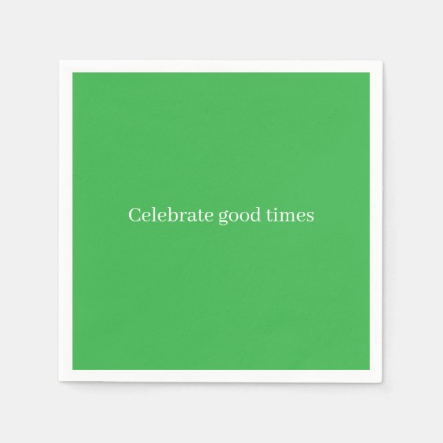 Servilleta De Papel 'Celebrate Good Times' Festive Cheerful Birthday  (Anverso)
