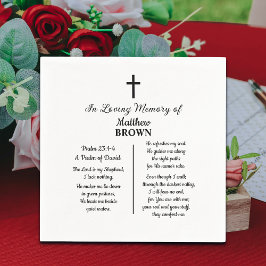 Servilleta De Papel Celebration Of Life Bible Verse Funeral