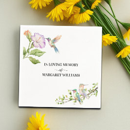 Servilleta De Papel Celebration Of Life Hummingbirds Floral