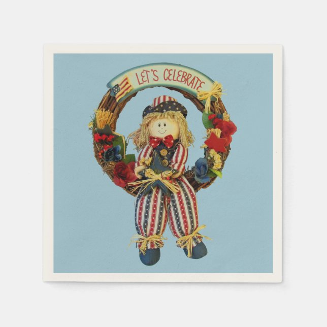 Servilleta De Papel ¡Celebremos! 4 de julio (Anverso)