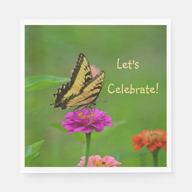 Servilleta De Papel Celebremos la mariposa (Anverso)