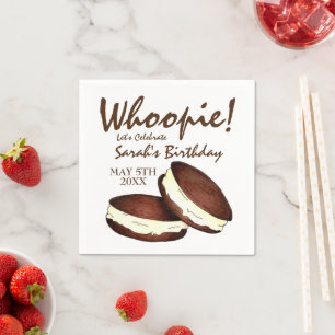 Servilleta De Papel ¡Celebremos! Partido de Cumpleaños de Whoopie Pies