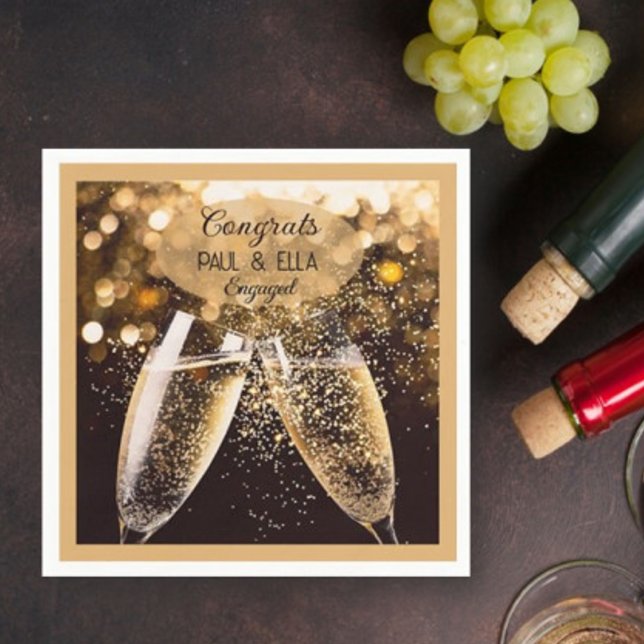 Servilleta De Papel ¡Celebren a la pareja comprometida! ¡Servilletas d (Subido por el creador)