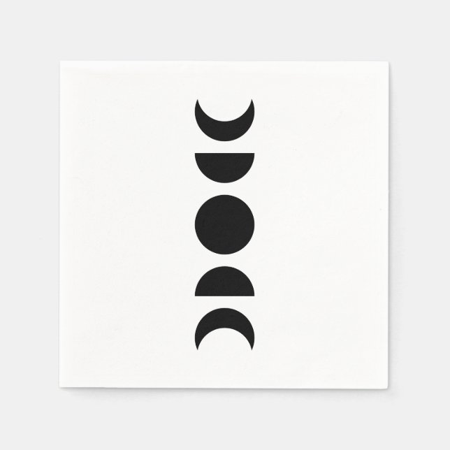 Servilleta De Papel Celestial Moon Phases (Anverso)