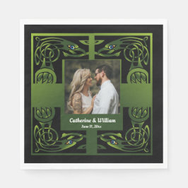 Servilleta De Papel Celta irlandesa verde tradicional