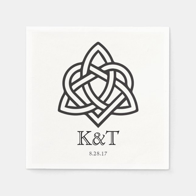 Servilleta De Papel Celta - Personalizado Cocktail Napkins (Anverso)