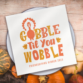 Servilleta De Papel Cena Agradable Gobble Hasta Que Tocas