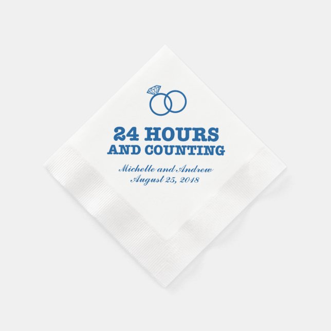 Servilleta De Papel Cena de ensayo | 24 horas y conteo (Borde)