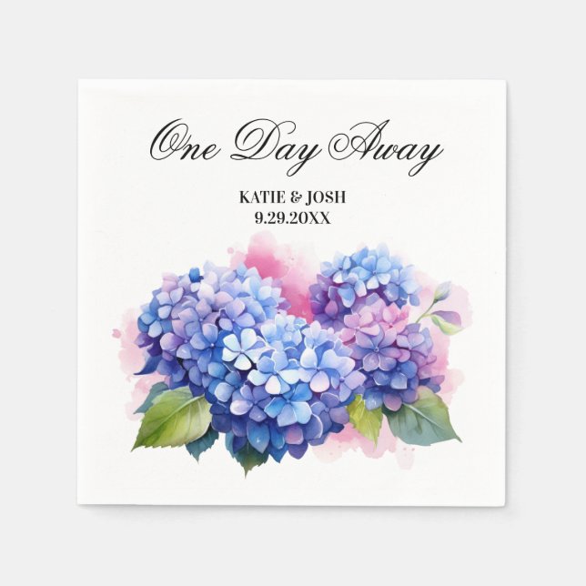 Servilleta De Papel Cena de ensayo de hidrangea acuática (Anverso)