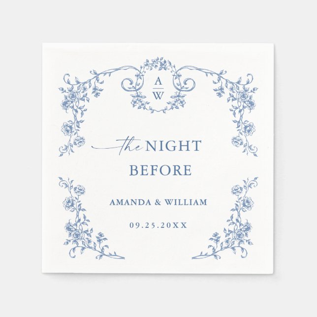 Servilleta De Papel Cena de ensayo floral de Gracia Ornate victoriana (Anverso)