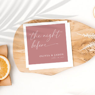 Servilleta De Papel Cena de ensayo rosado polvoriento