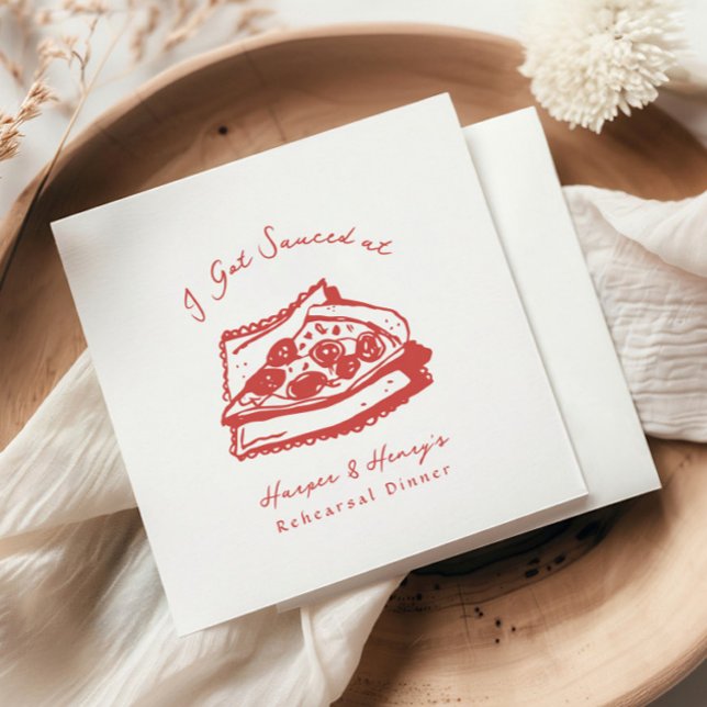 Servilleta De Papel Cena De Ensayos De Pizza Salsa (Subido por el creador)