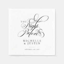 Servilleta De Papel Cena elegante de Boda de Moda