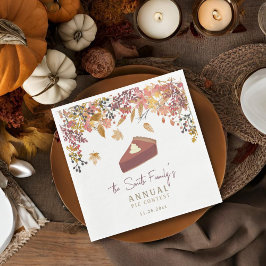 Servilleta De Papel Cena florida de acción de gracias o concurso de to