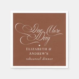 Servilleta De Papel Cenas de ensayo de boda