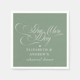 Servilleta De Papel Cenas de ensayo de boda