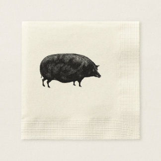 Servilleta De Papel Cerdo de época