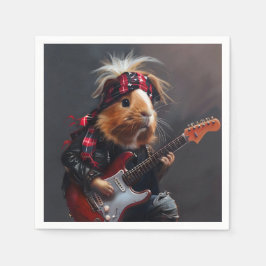 Servilleta De Papel Cerdo de Rock n Roll