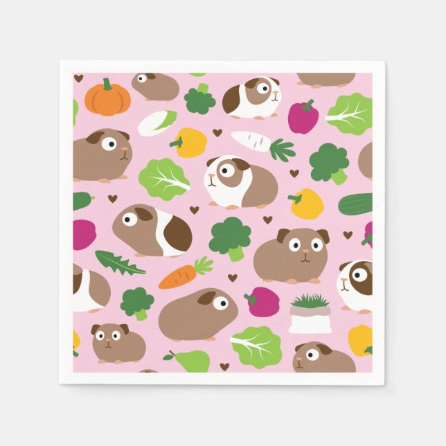 Servilleta De Papel Cerdos de Guinea y sus tratamientos (Anverso)