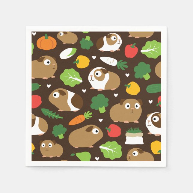 Servilleta De Papel Cerdos de Guinea y sus tratamientos (Anverso)