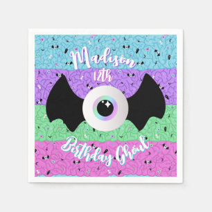 Servilleta De Papel Cerebros de Gótico Pastel