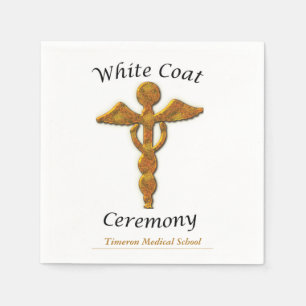 Servilleta De Papel Ceremonia de Abrigo Blanco Medicina de Oro, artíc