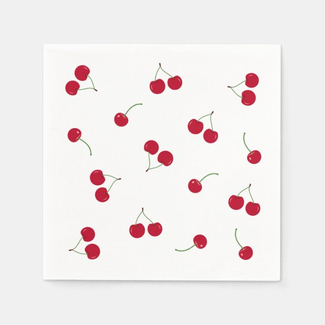 Servilleta De Papel Cereza Cerezas (Anverso)