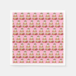 Servilleta De Papel Cereza de fresa Tapón postre fresa fresas