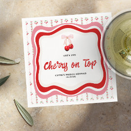 Servilleta De Papel Cereza en lo Alto | Desayuno para la Novia