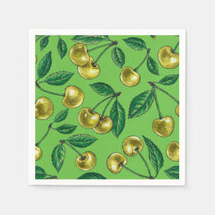 Servilleta De Papel Cerezas amarillas