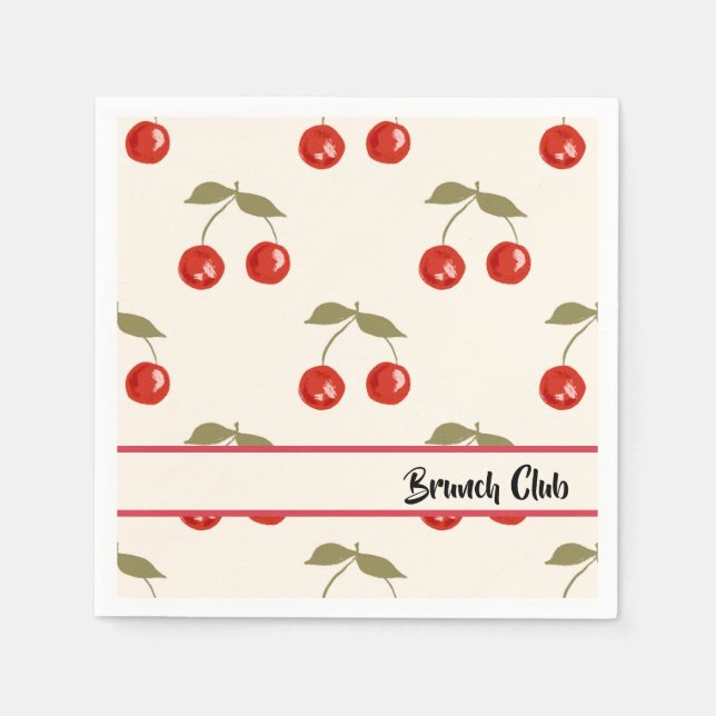 Servilleta De Papel Cerezas de Verano (Anverso)