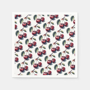Servilleta De Papel Cerezas encantadoras