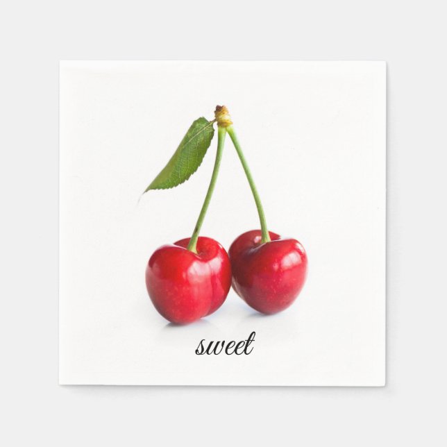 Servilleta De Papel Cerezo dulce (Anverso)
