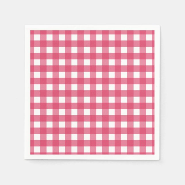 Servilleta De Papel Cerise gingham (Anverso)