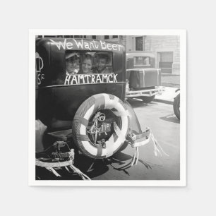 Servilleta De Papel Cerveza de prohibición de cosecha, queremos cervez