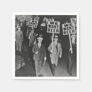 Servilleta De Papel Cerveza de prohibición de cosecha, queremos cervez