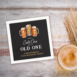 Servilleta De Papel Cerveza Fría Con La Antigua para Cumpleaños 50
